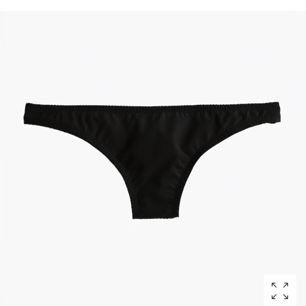 Jcrew Black piqué nylon bikini bottoms. Never worn